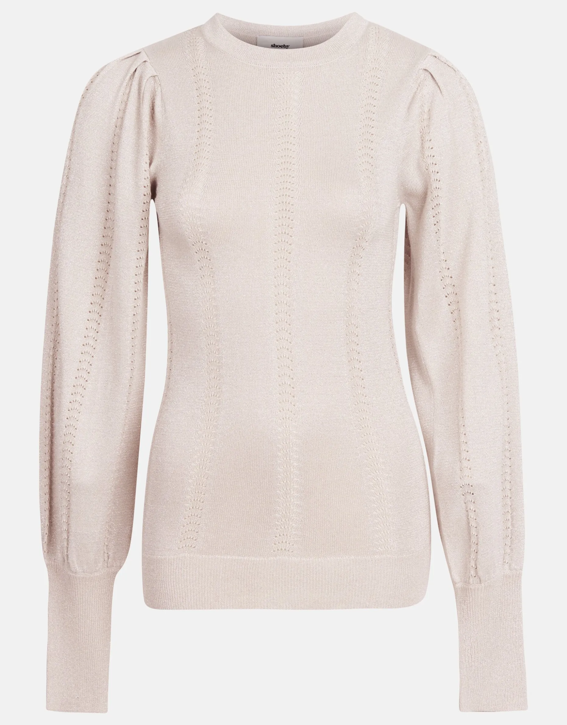 Ajour Top Beige