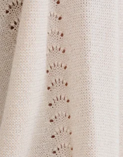 Ajour Top Beige