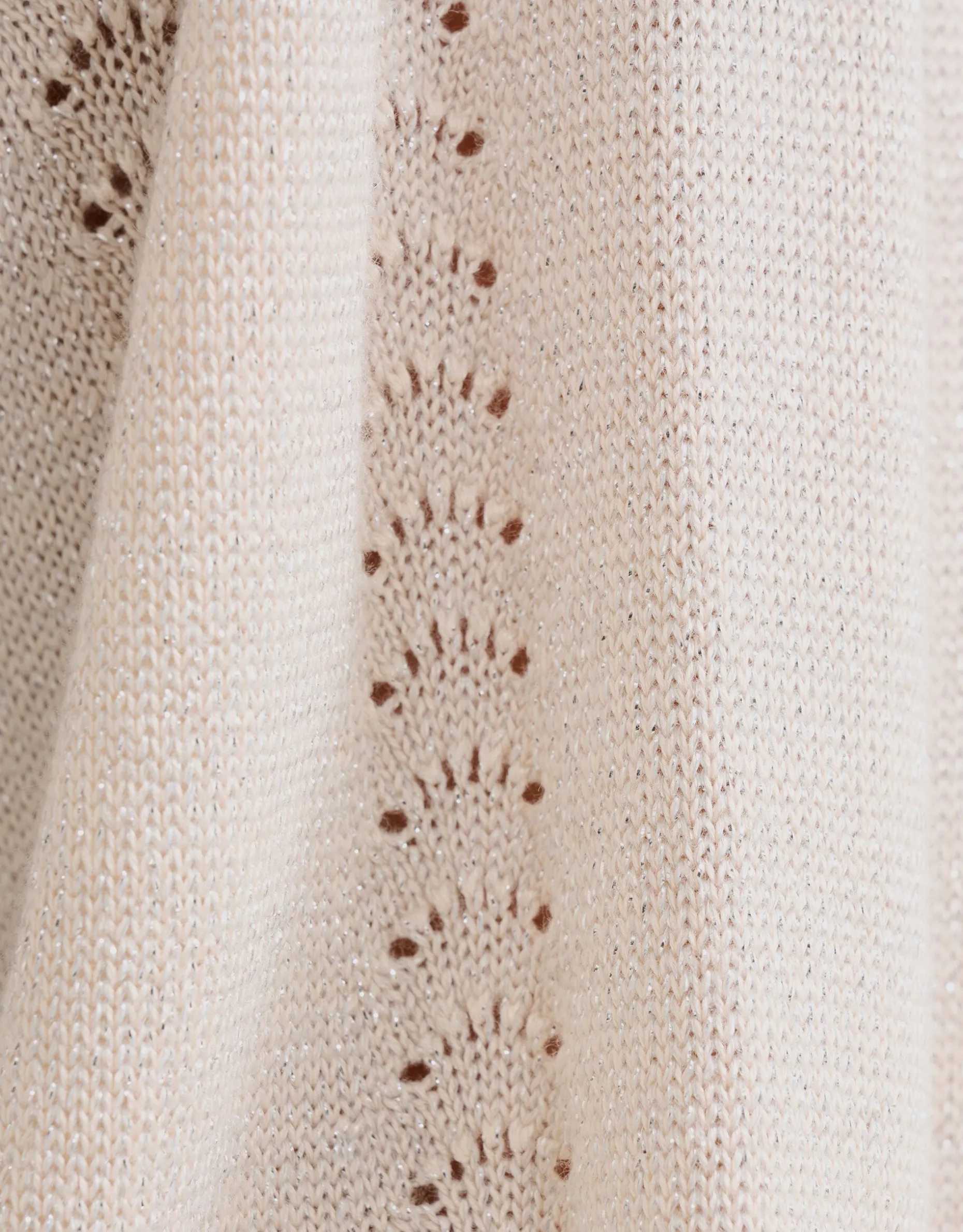 Ajour Top Beige