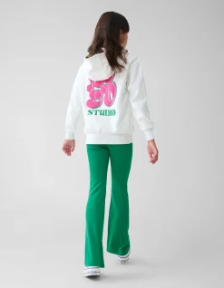 Artwork Hoodie Gebroken Wit