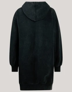 Artwork Hoodie Jurk Zwart