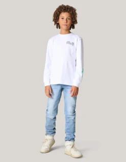 Artwork Longsleeve T-shirt Wit