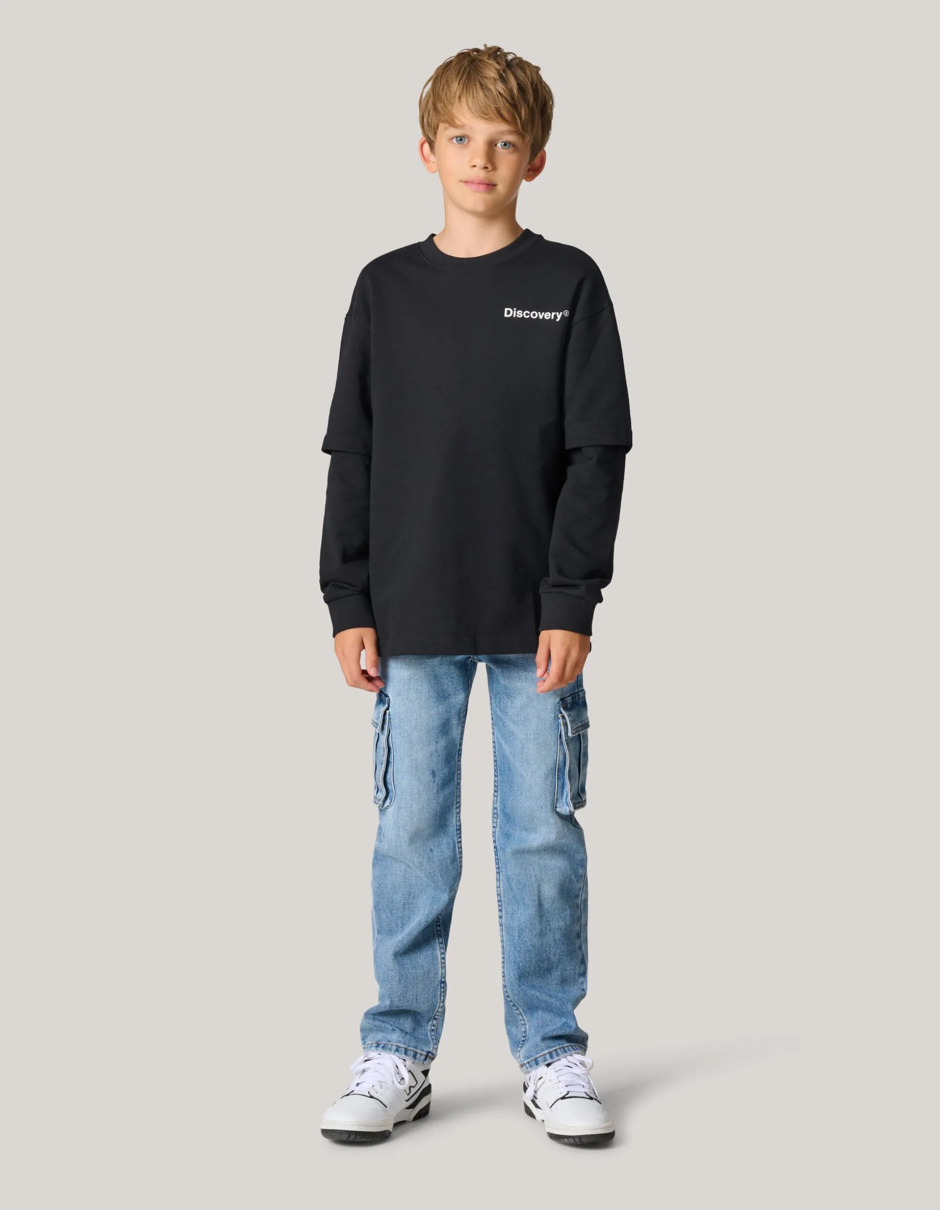 Artwork Longsleeve T-shirt Zwart