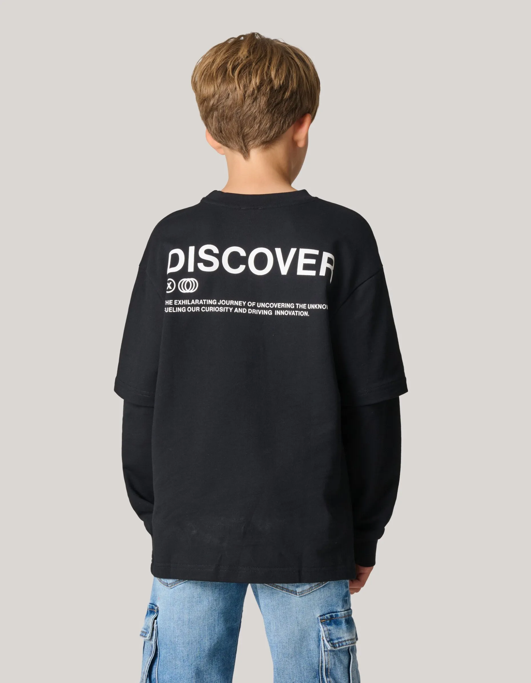 Artwork Longsleeve T-shirt Zwart