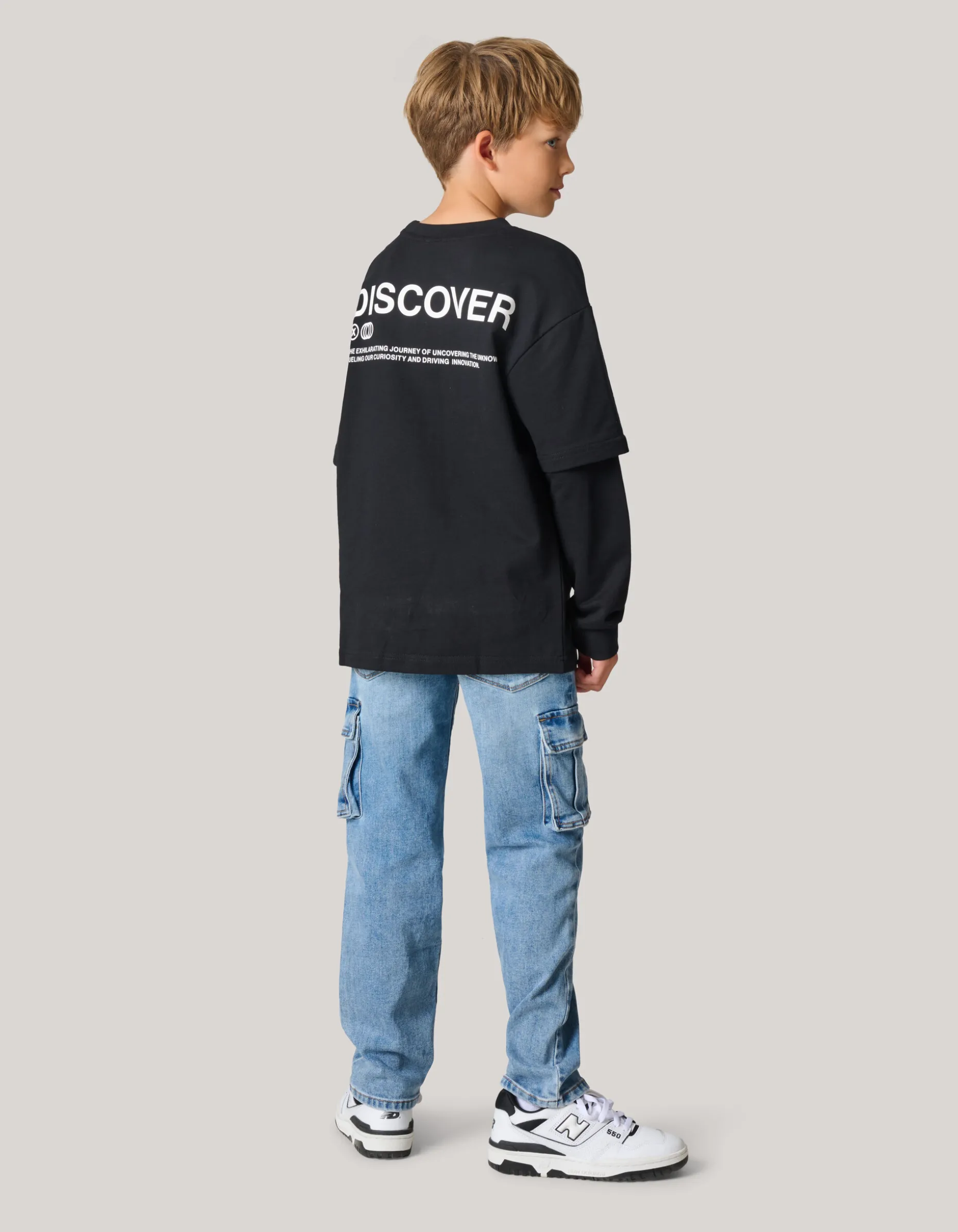 Artwork Longsleeve T-shirt Zwart
