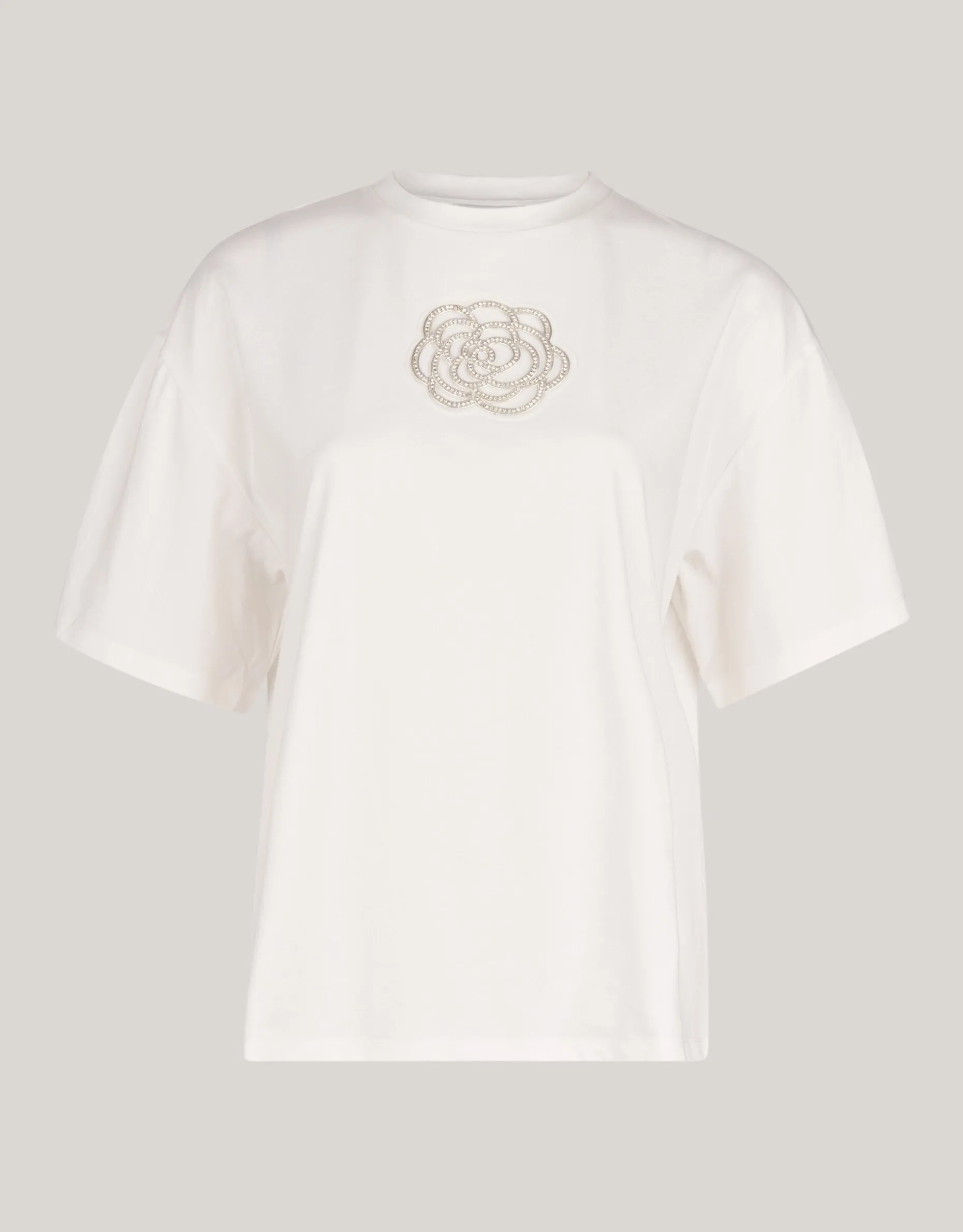 Artwork Strass T-shirt Wit