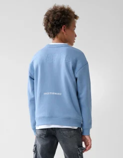 Artwork Sweater Blauw