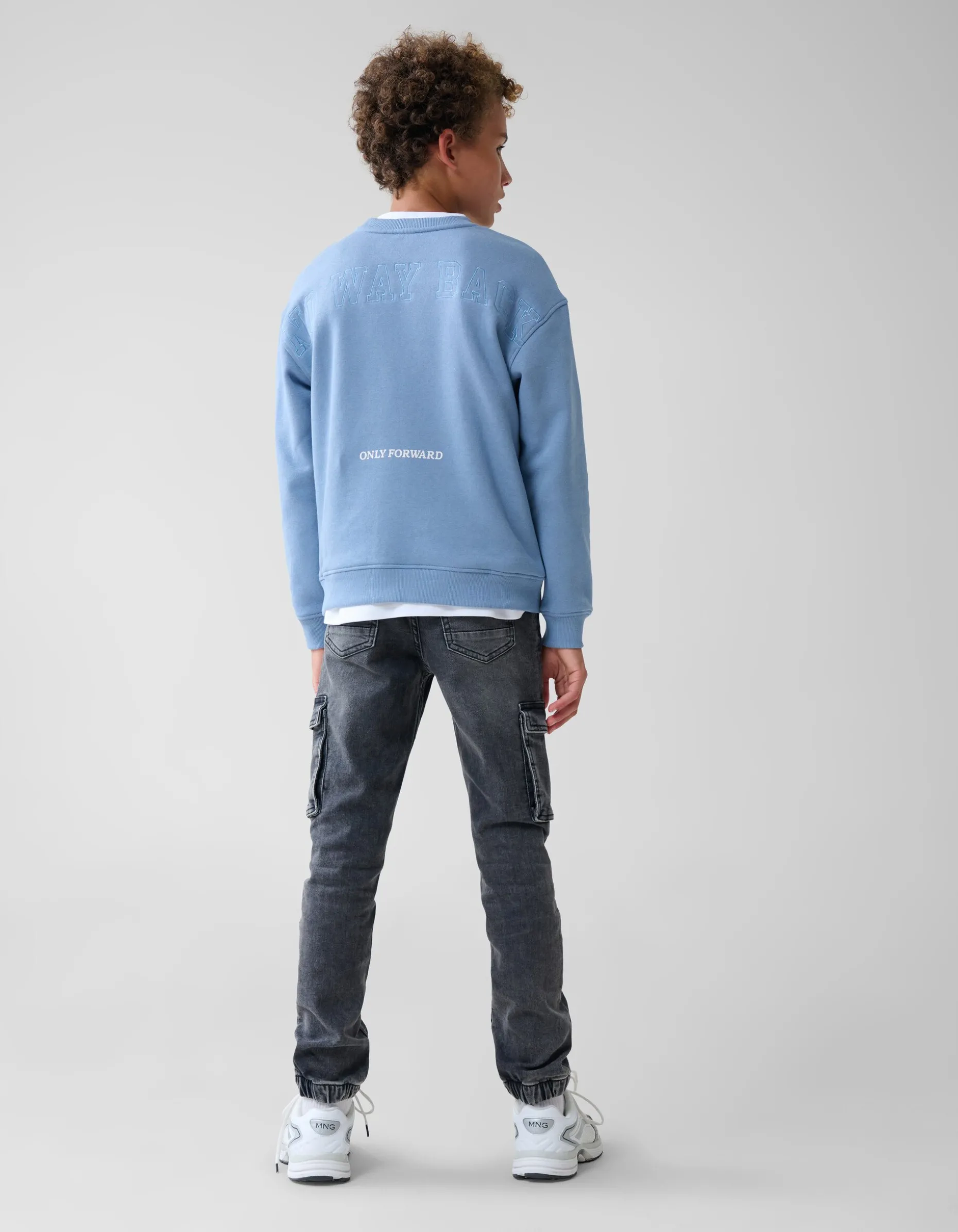 Artwork Sweater Blauw