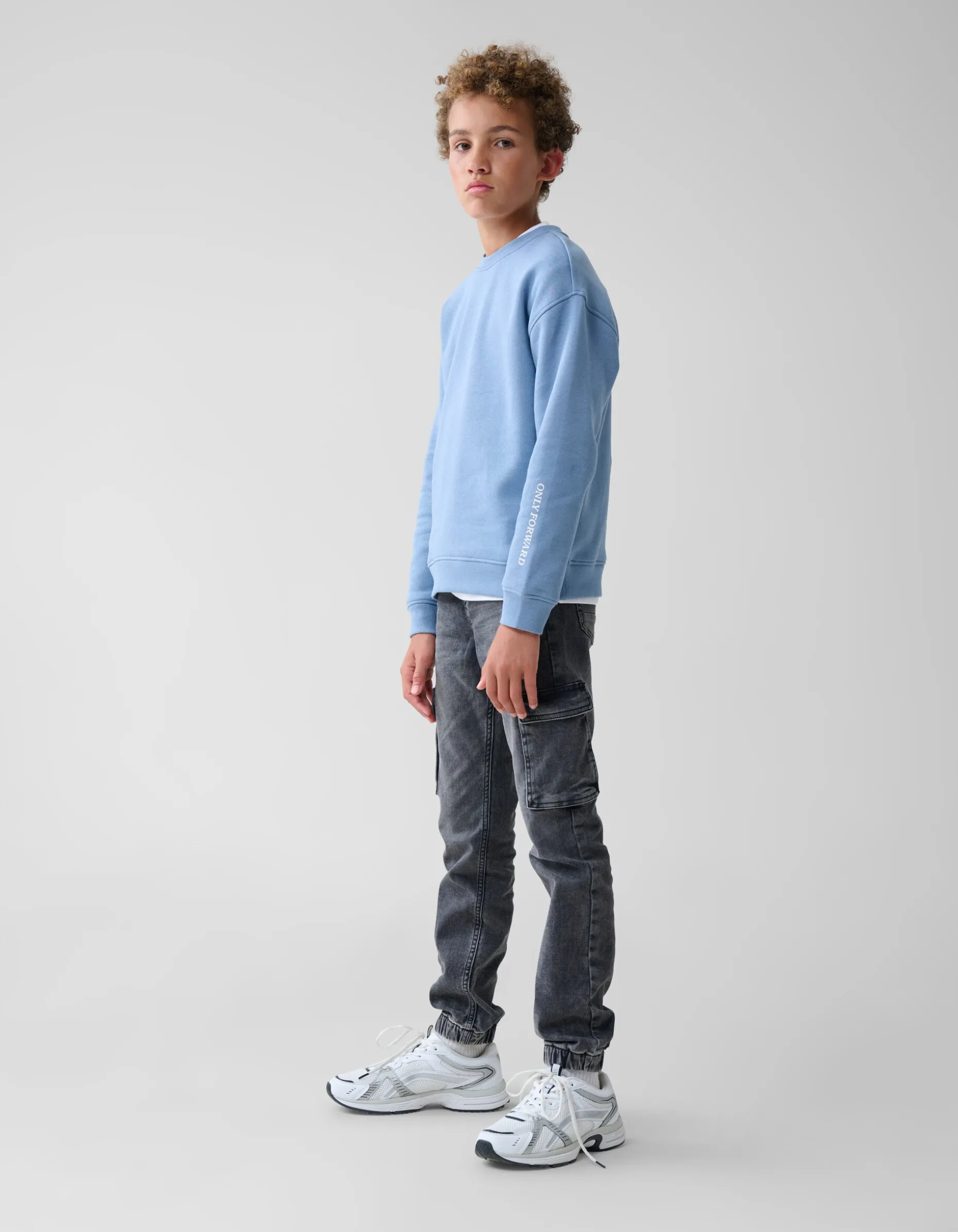 Artwork Sweater Blauw