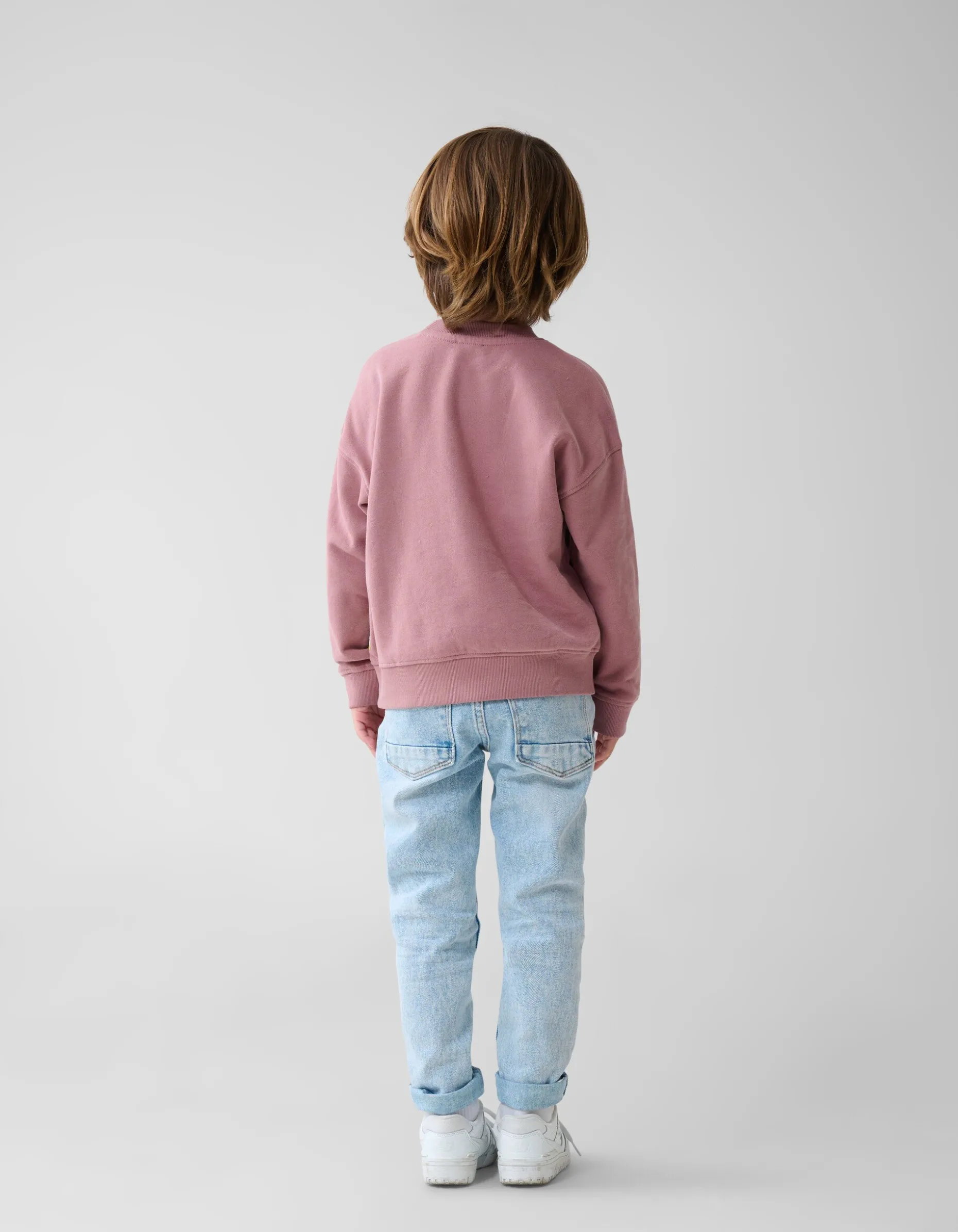 Artwork Sweater Donkerroze