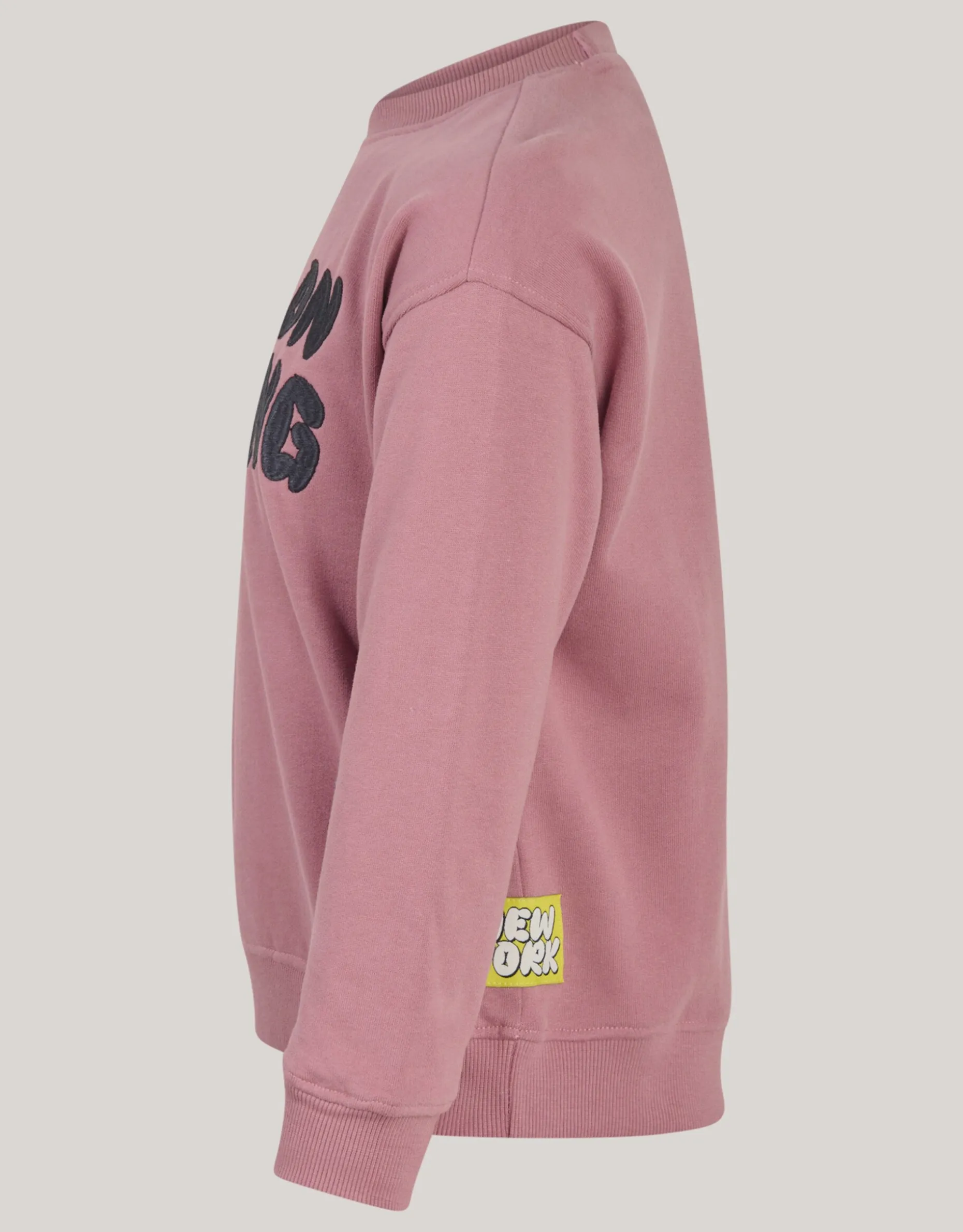 Artwork Sweater Donkerroze