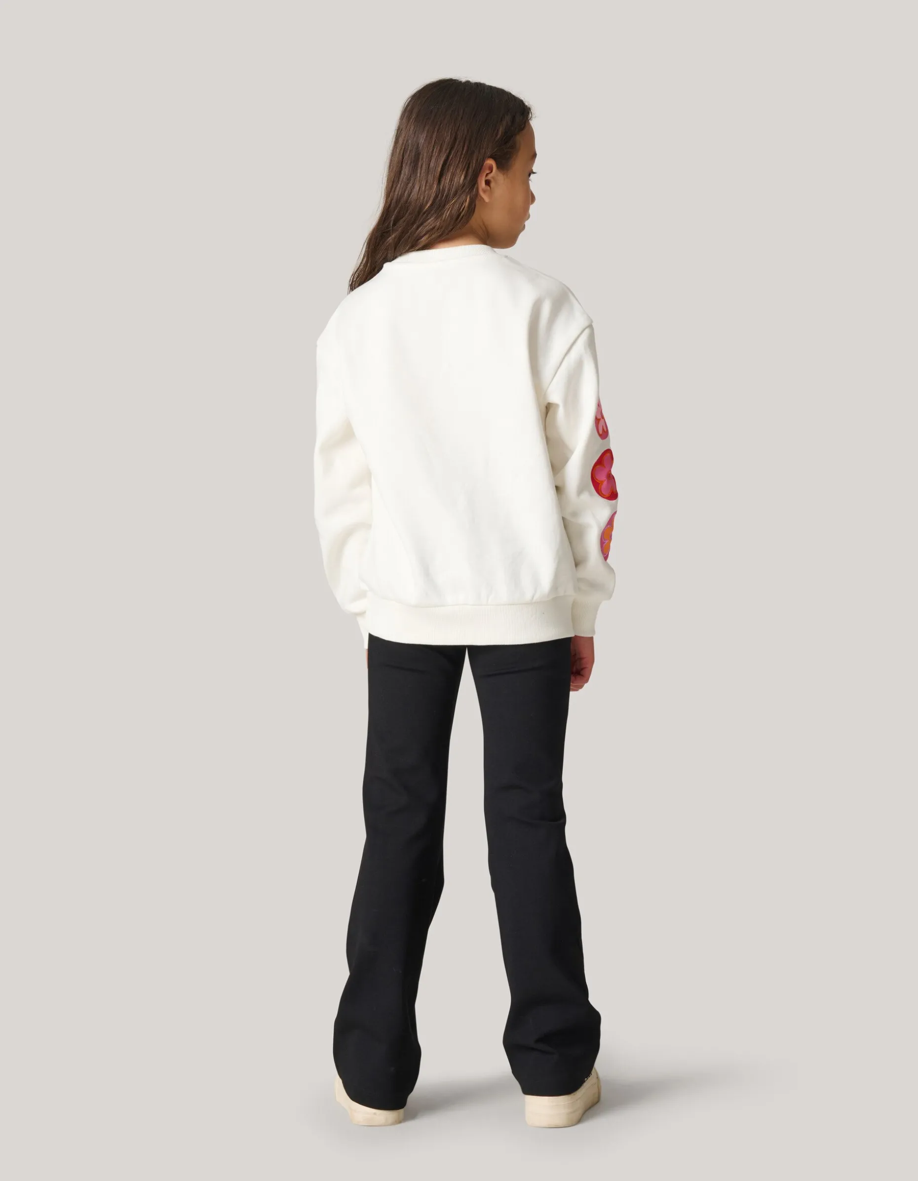 Artwork Sweater Gebroken Wit