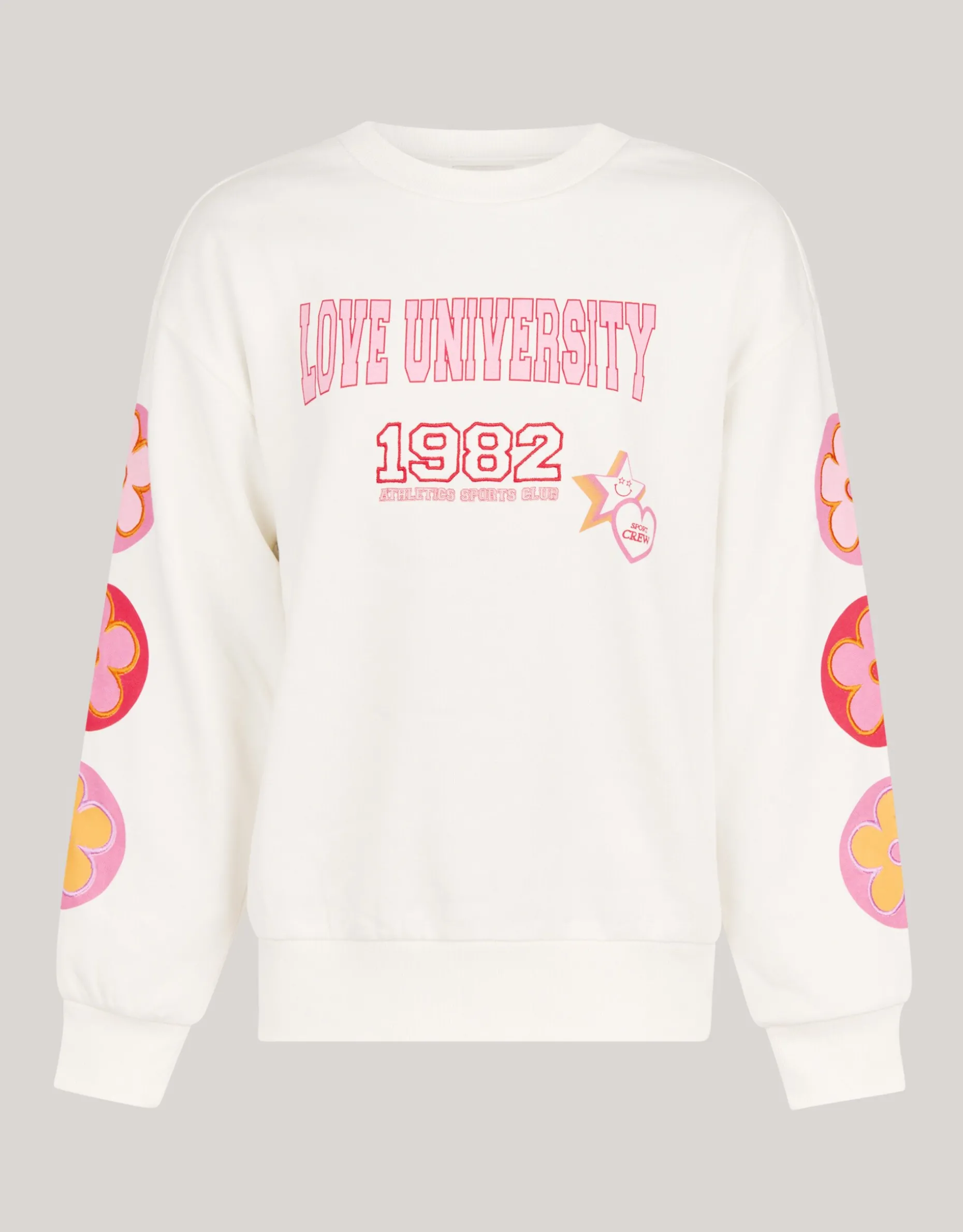 Artwork Sweater Gebroken Wit