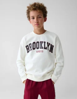 Artwork Sweater Gebroken Wit
