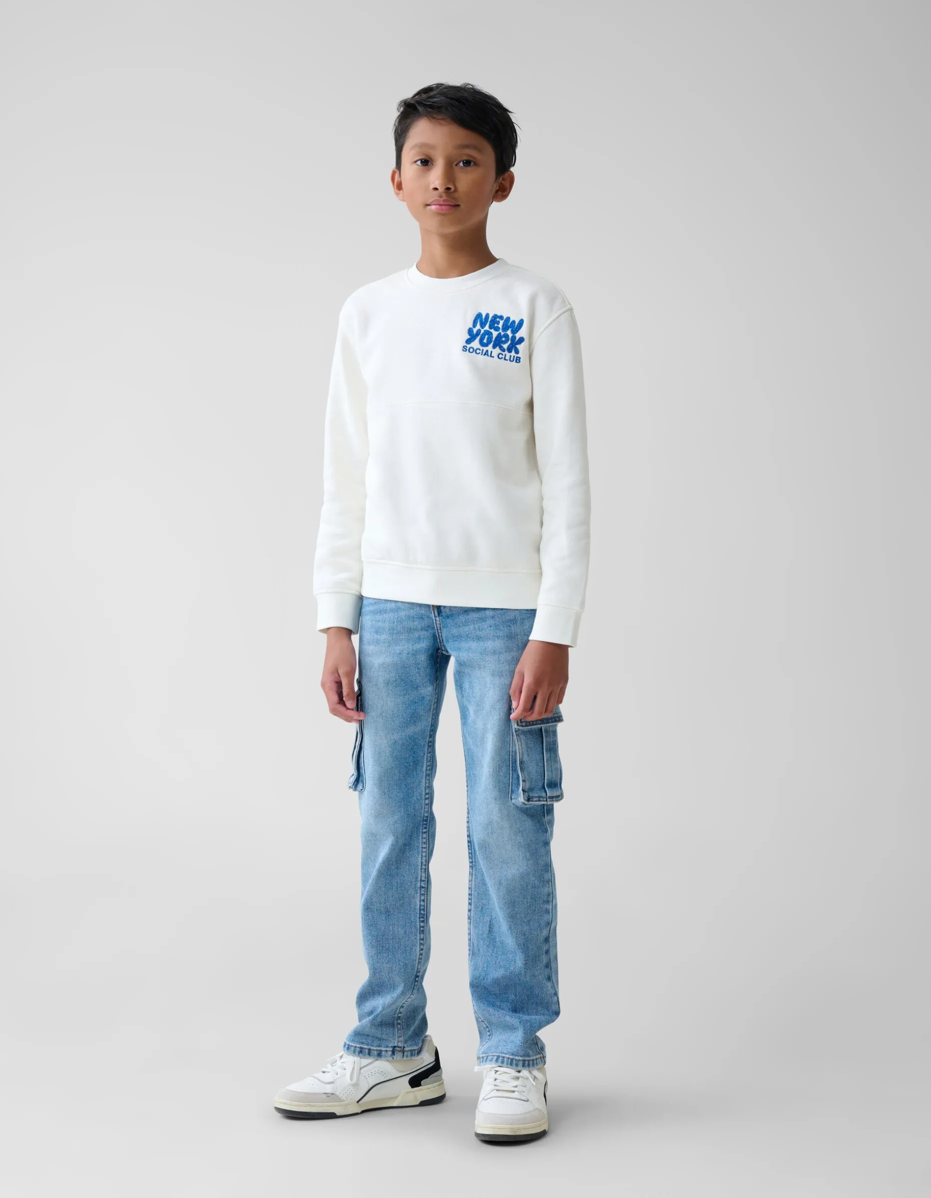 Artwork Sweater Gebroken Wit