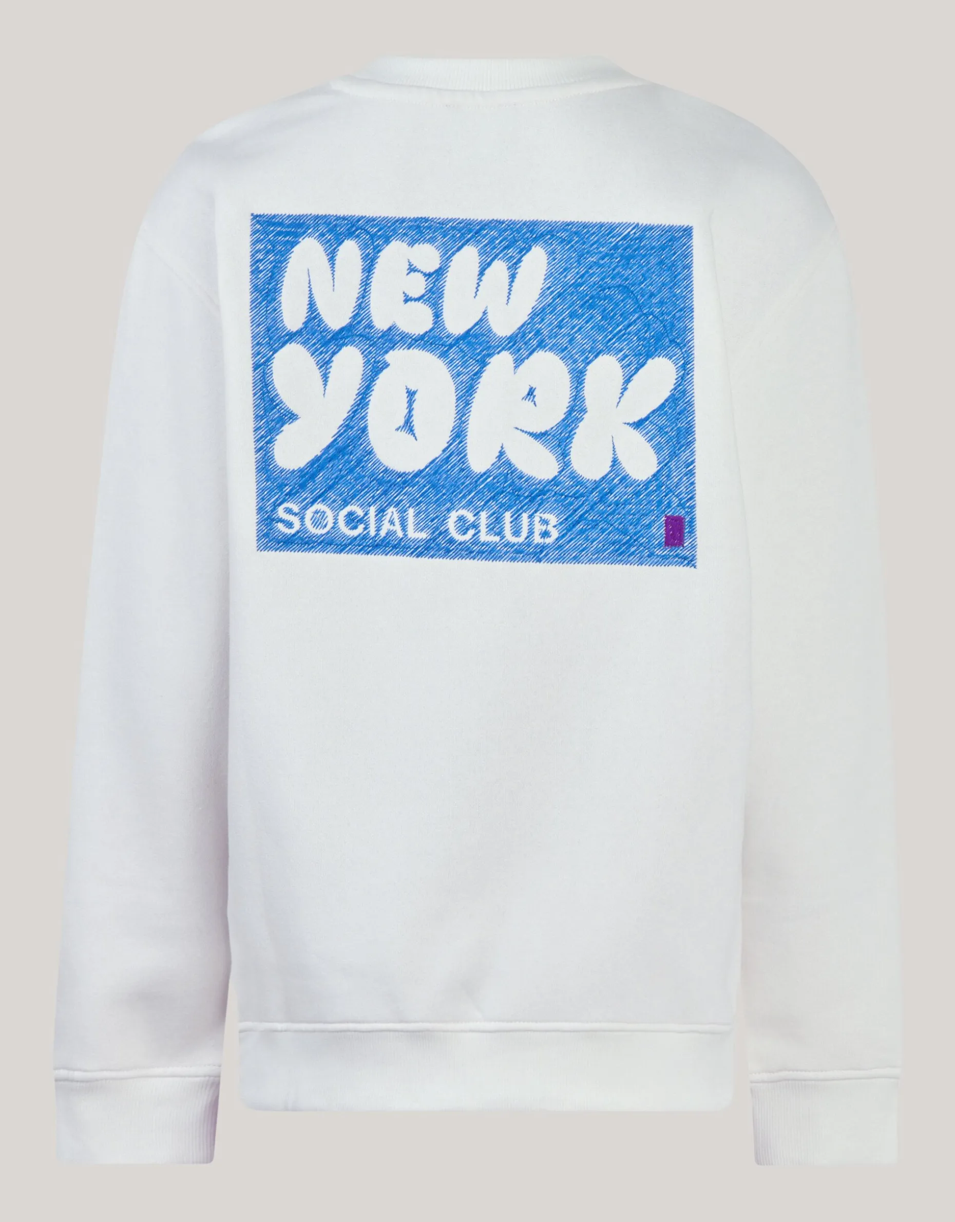Artwork Sweater Gebroken Wit