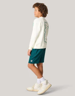 Artwork Sweater Gebroken Wit