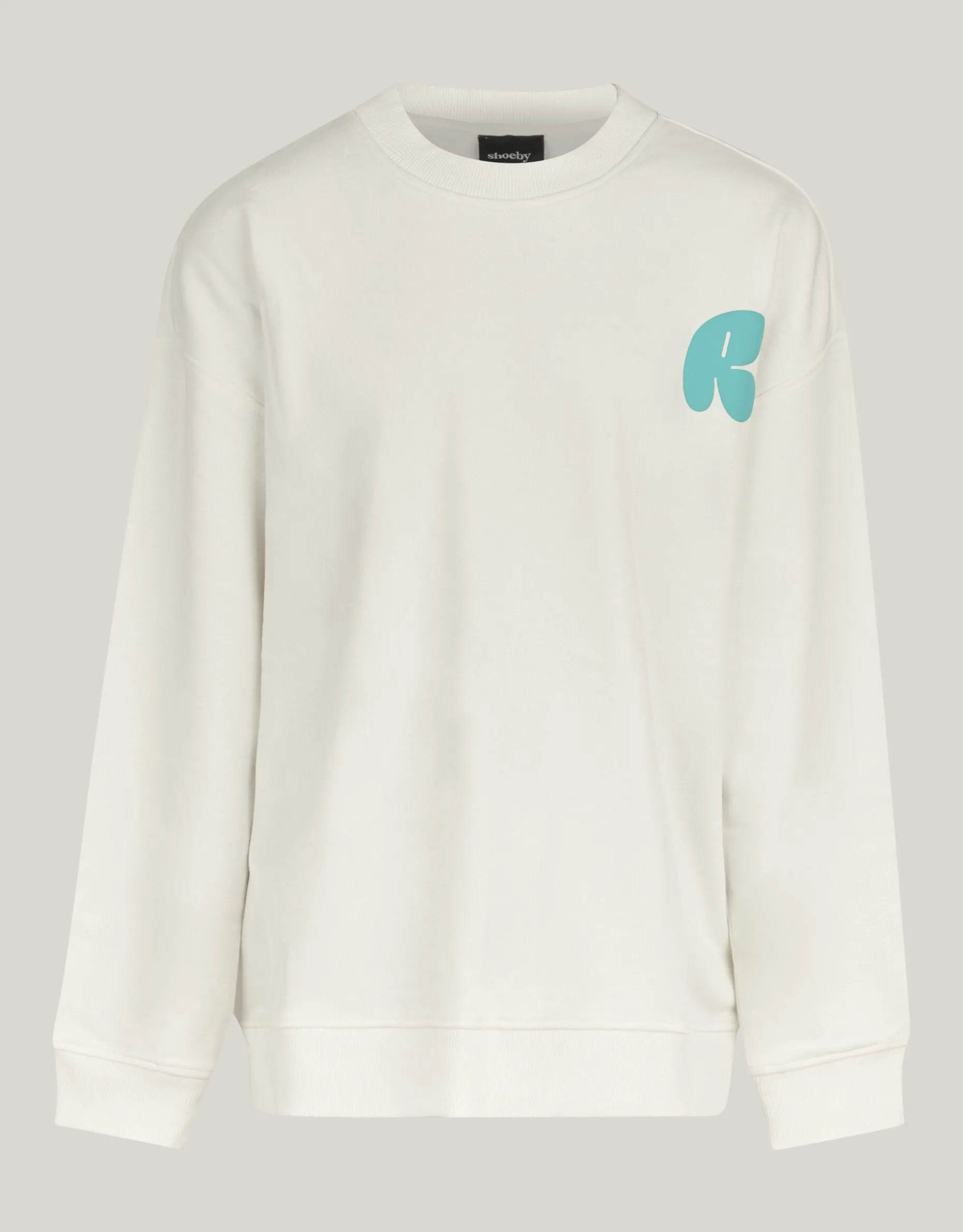 Artwork Sweater Gebroken Wit