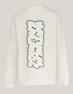 Artwork Sweater Gebroken Wit