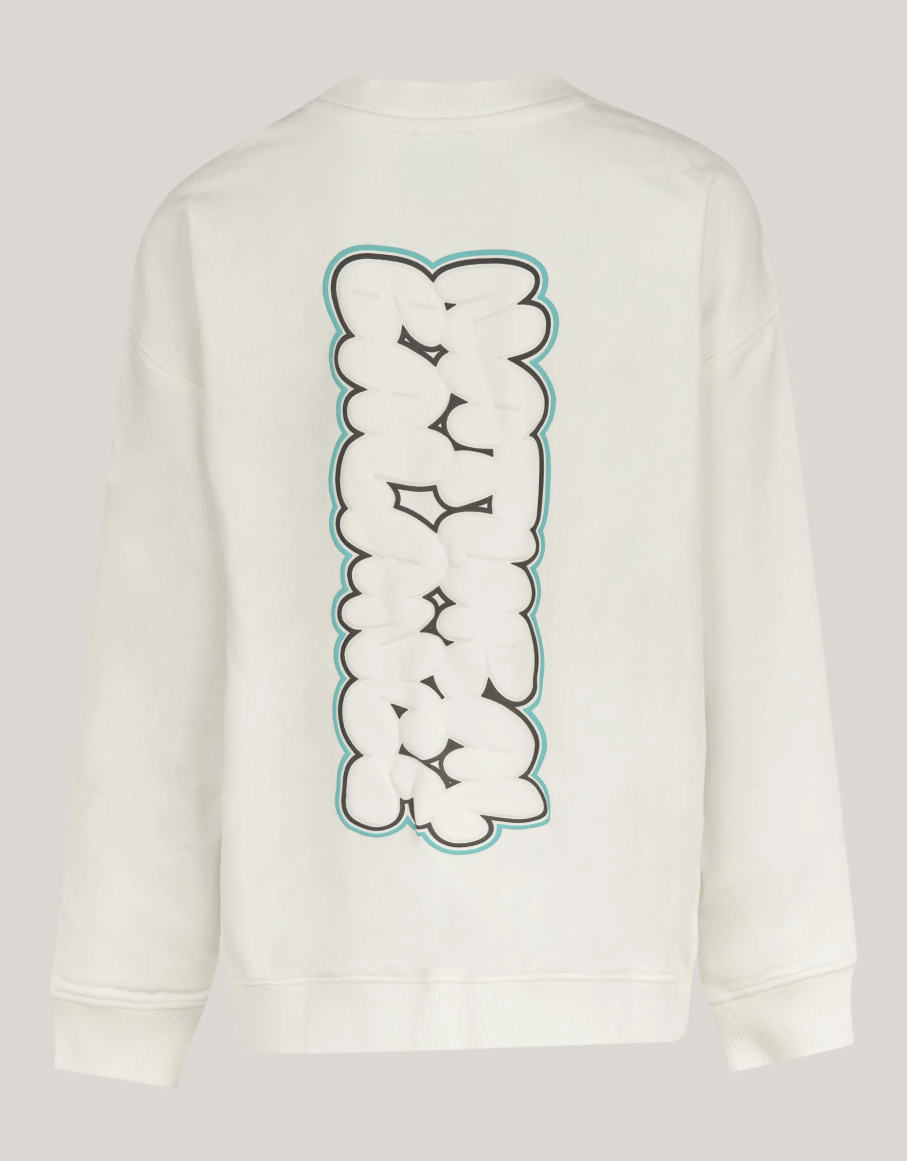 Artwork Sweater Gebroken Wit