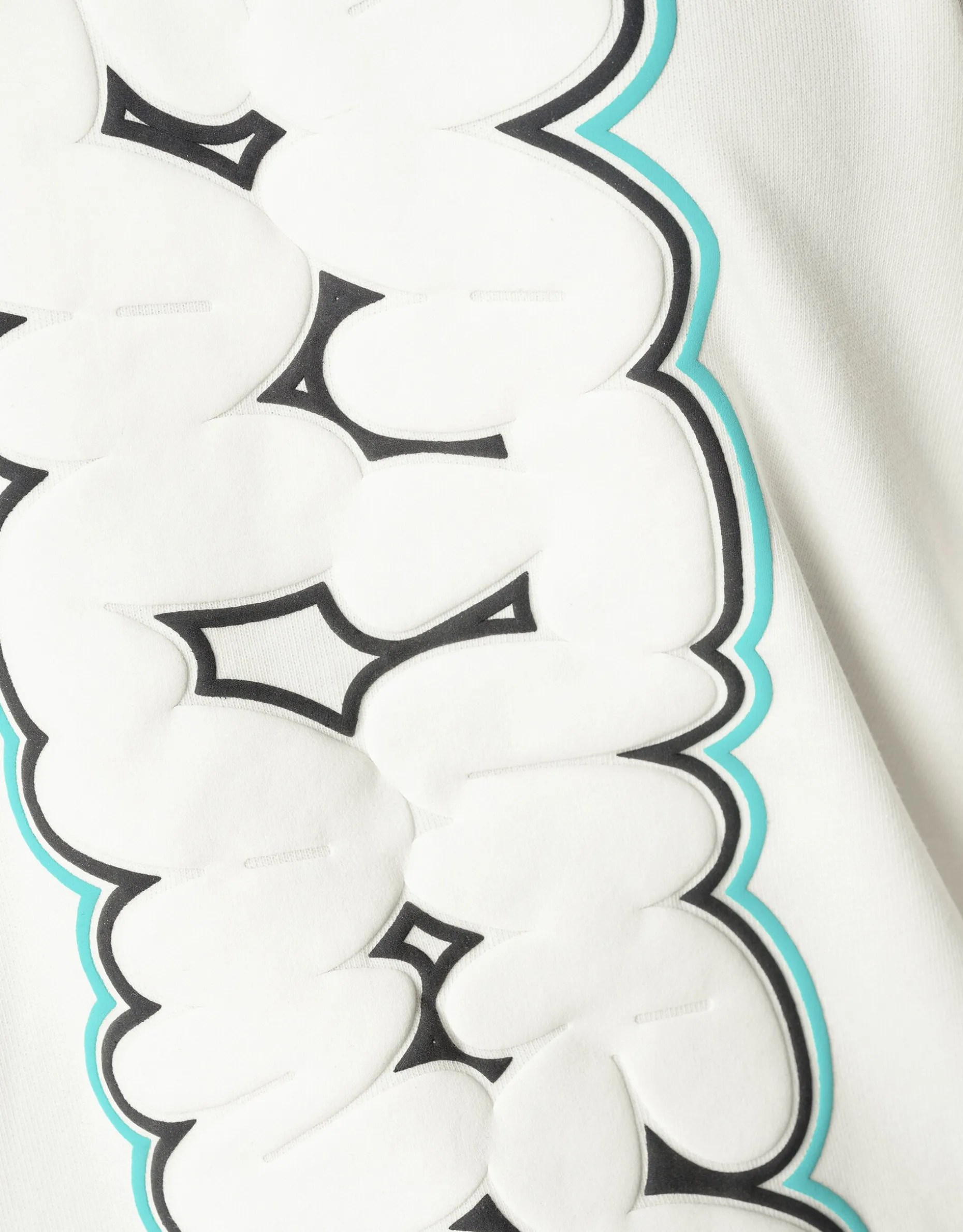 Artwork Sweater Gebroken Wit