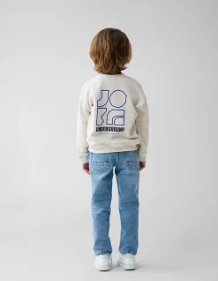 Artwork Sweater Lichtgrijs