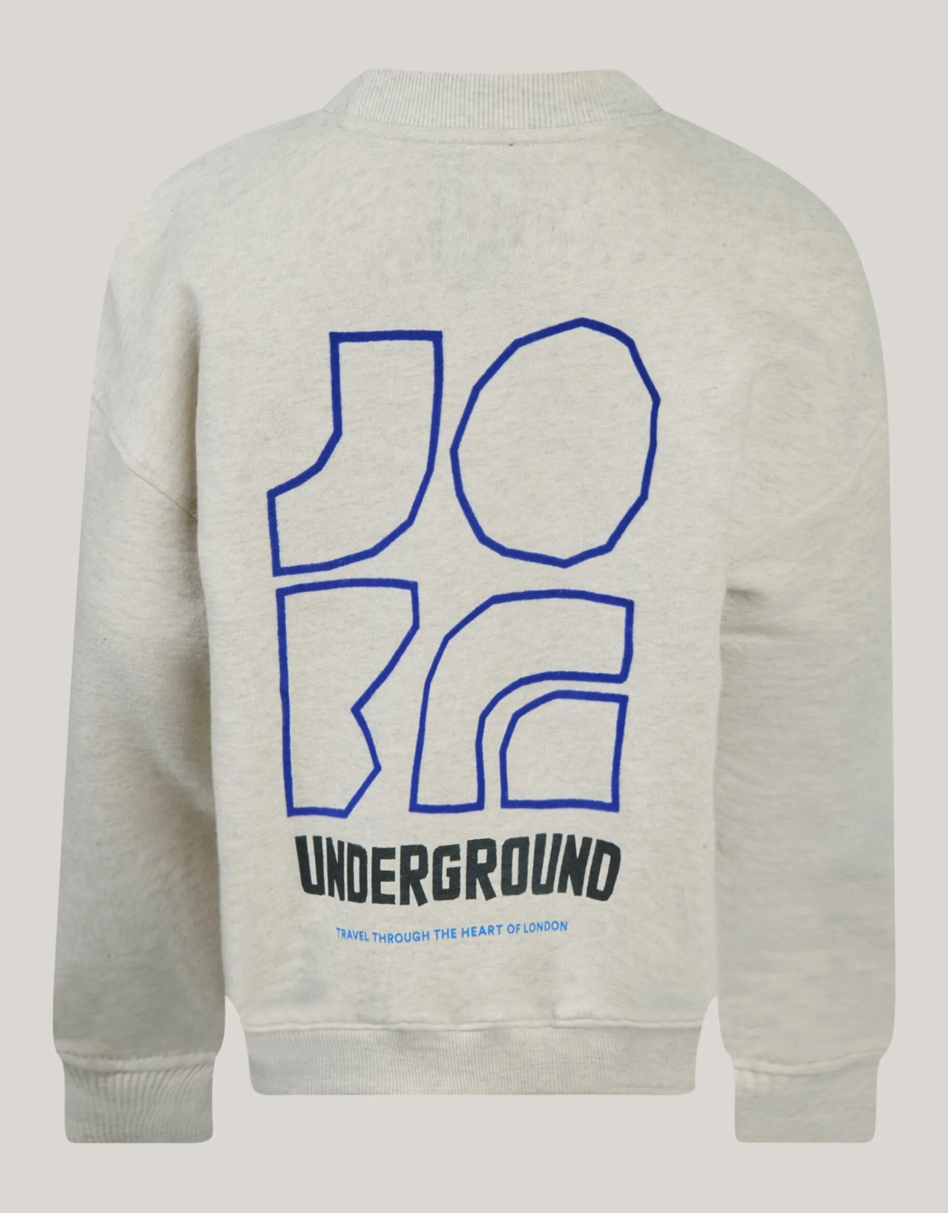 Artwork Sweater Lichtgrijs