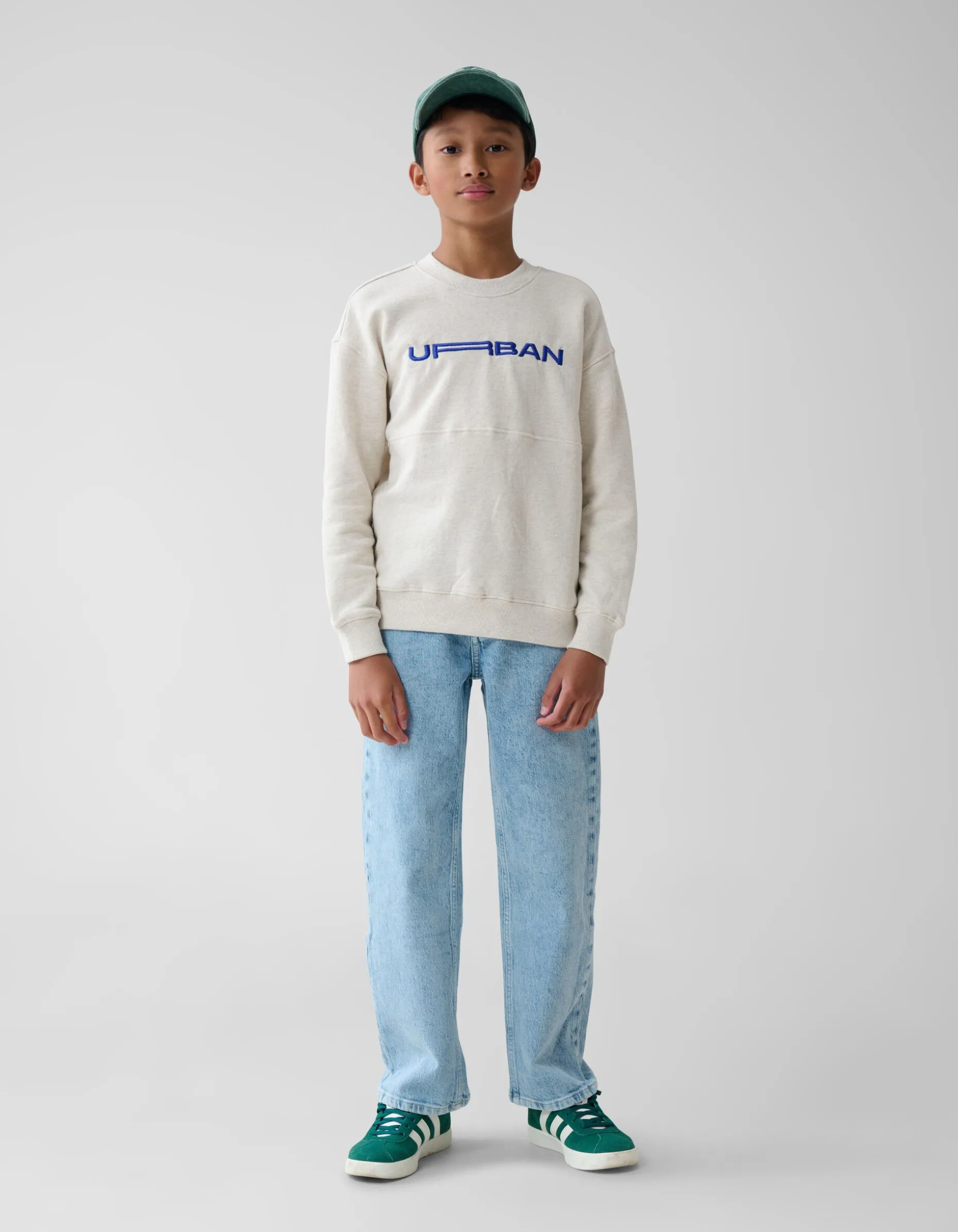 Artwork Sweater Lichtgrijs
