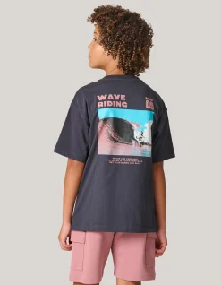 Artwork T-shirt Donkergrijs