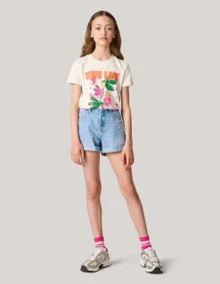 Artwork T-shirt Gebroken Wit