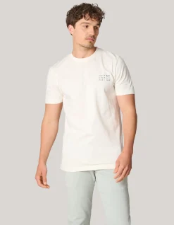 Artwork T-shirt Gebroken Wit