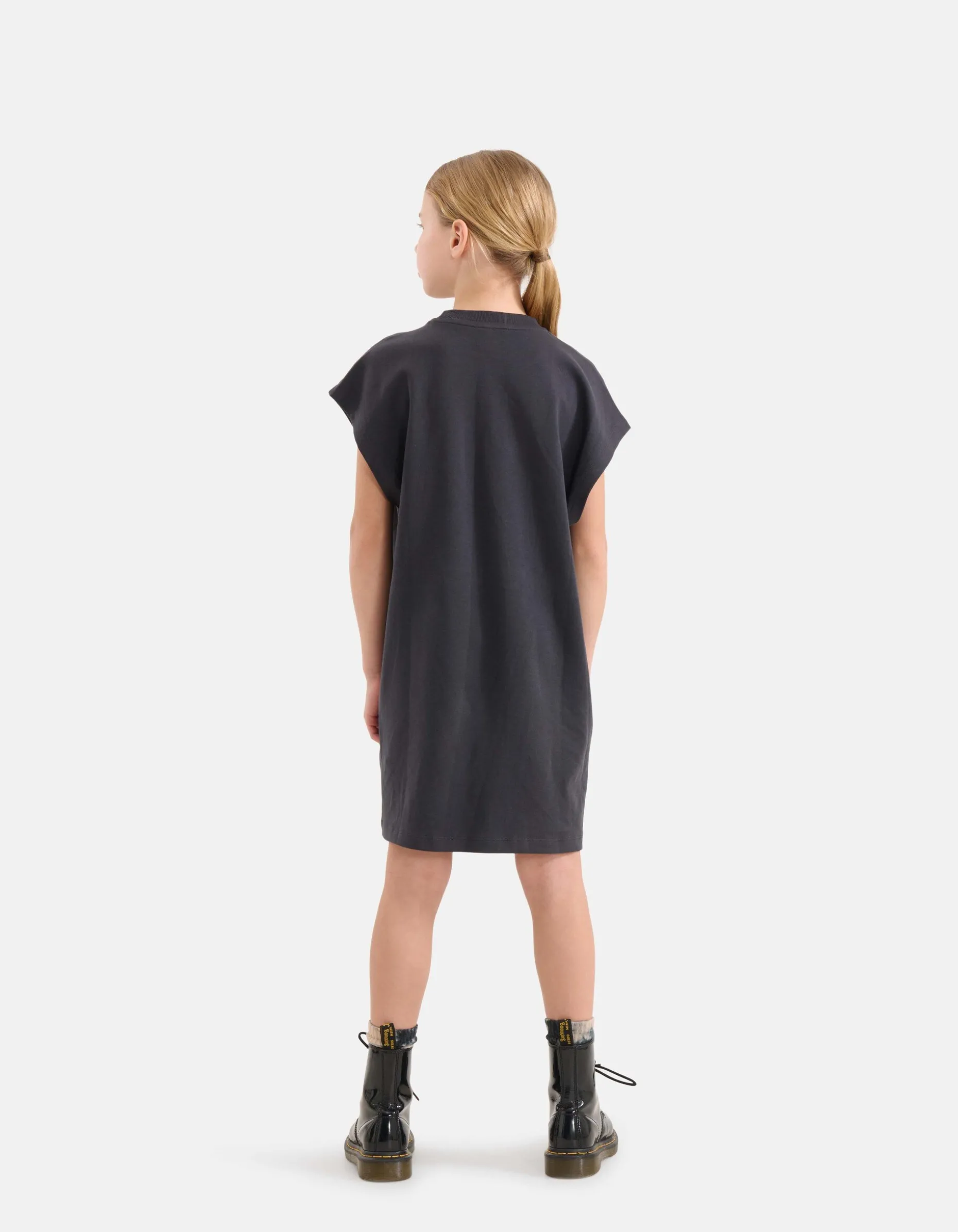 Artwork T-shirt Jurk Zwart