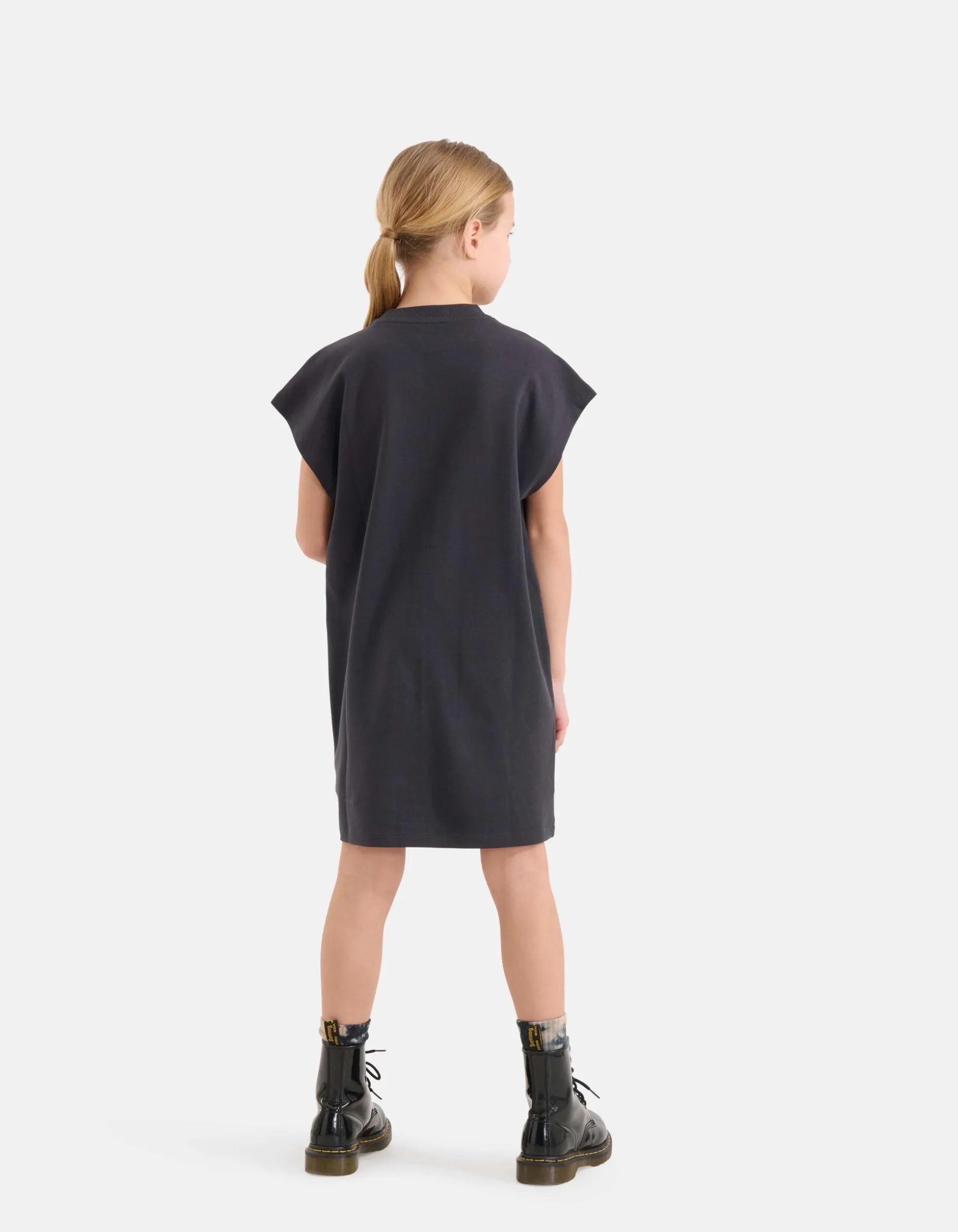 Artwork T-shirt Jurk Zwart