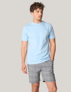 Artwork T-shirt Lichtblauw
