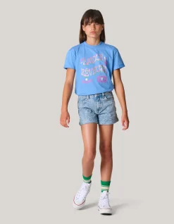 Artwork T-shirt Lichtblauw