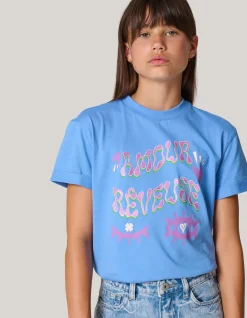 Artwork T-shirt Lichtblauw