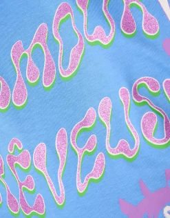 Artwork T-shirt Lichtblauw