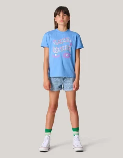 Artwork T-shirt Lichtblauw