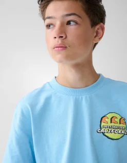 Artwork T-shirt Lichtblauw