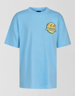 Artwork T-shirt Lichtblauw