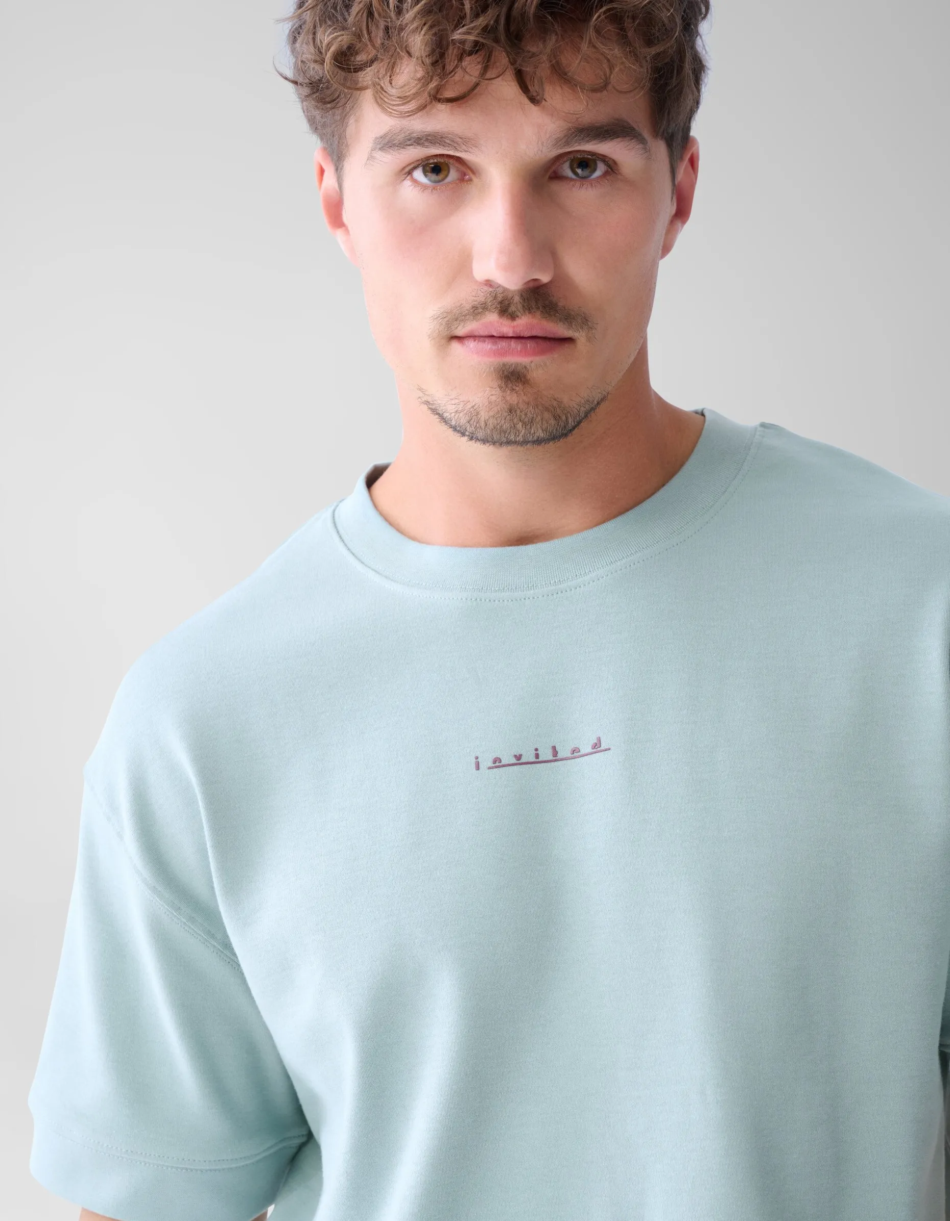 Artwork T-shirt Lichtblauw
