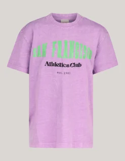 Artwork T-shirt Paars
