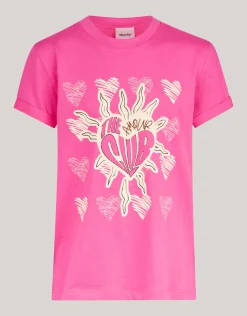 Artwork T-shirt Roze