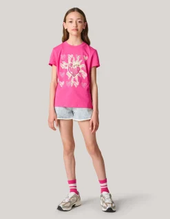 Artwork T-shirt Roze