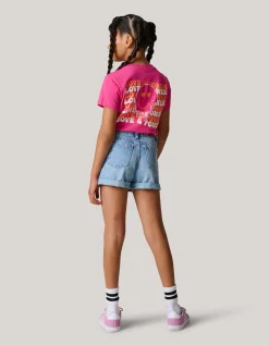 Artwork T-shirt Roze