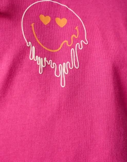 Artwork T-shirt Roze