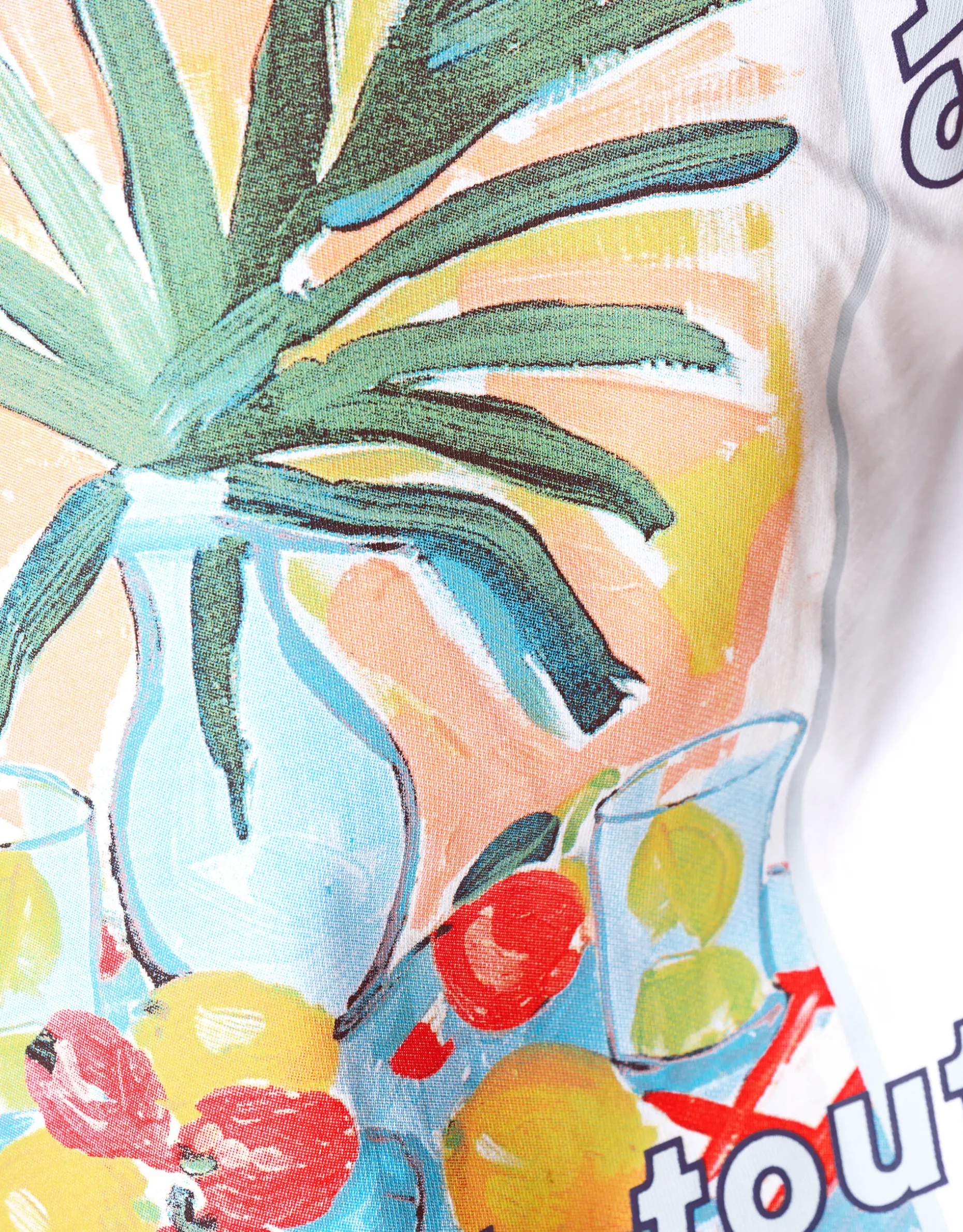 Artwork T-shirt Wit