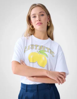 Artwork T-shirt Wit