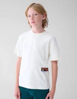 Backprint T-shirt Gebroken Wit