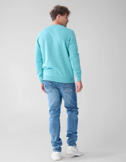 Badge Sweater Lichtgroen